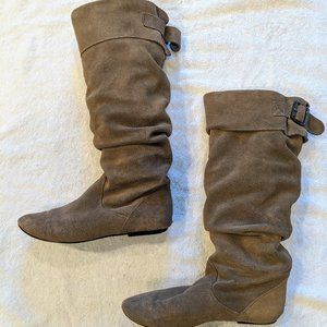 Steve Madden Tyller Gray Suede slouch Boots